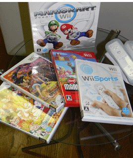 大画面で迫力のwiiを